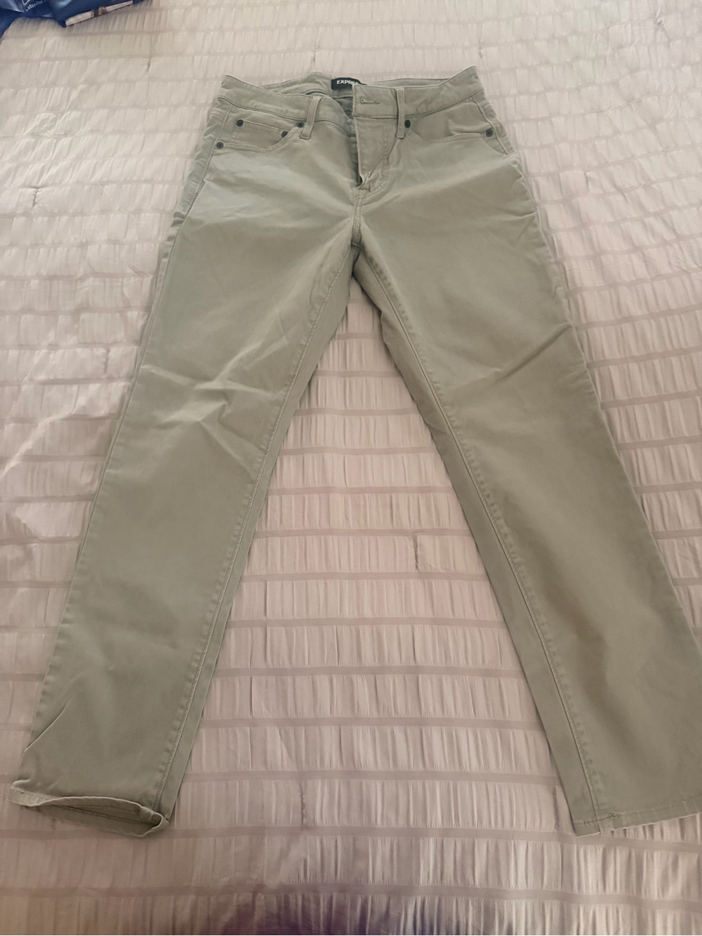 Express Men's Chinos in Sage Green